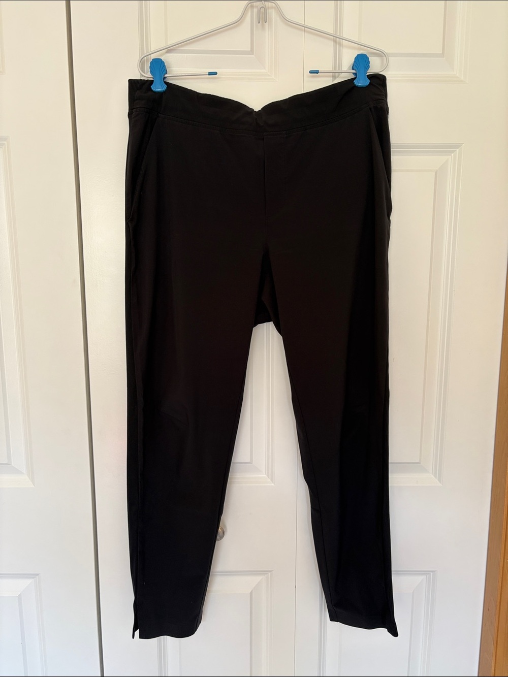 Athleta Black Pull-On Straight Track Pants
